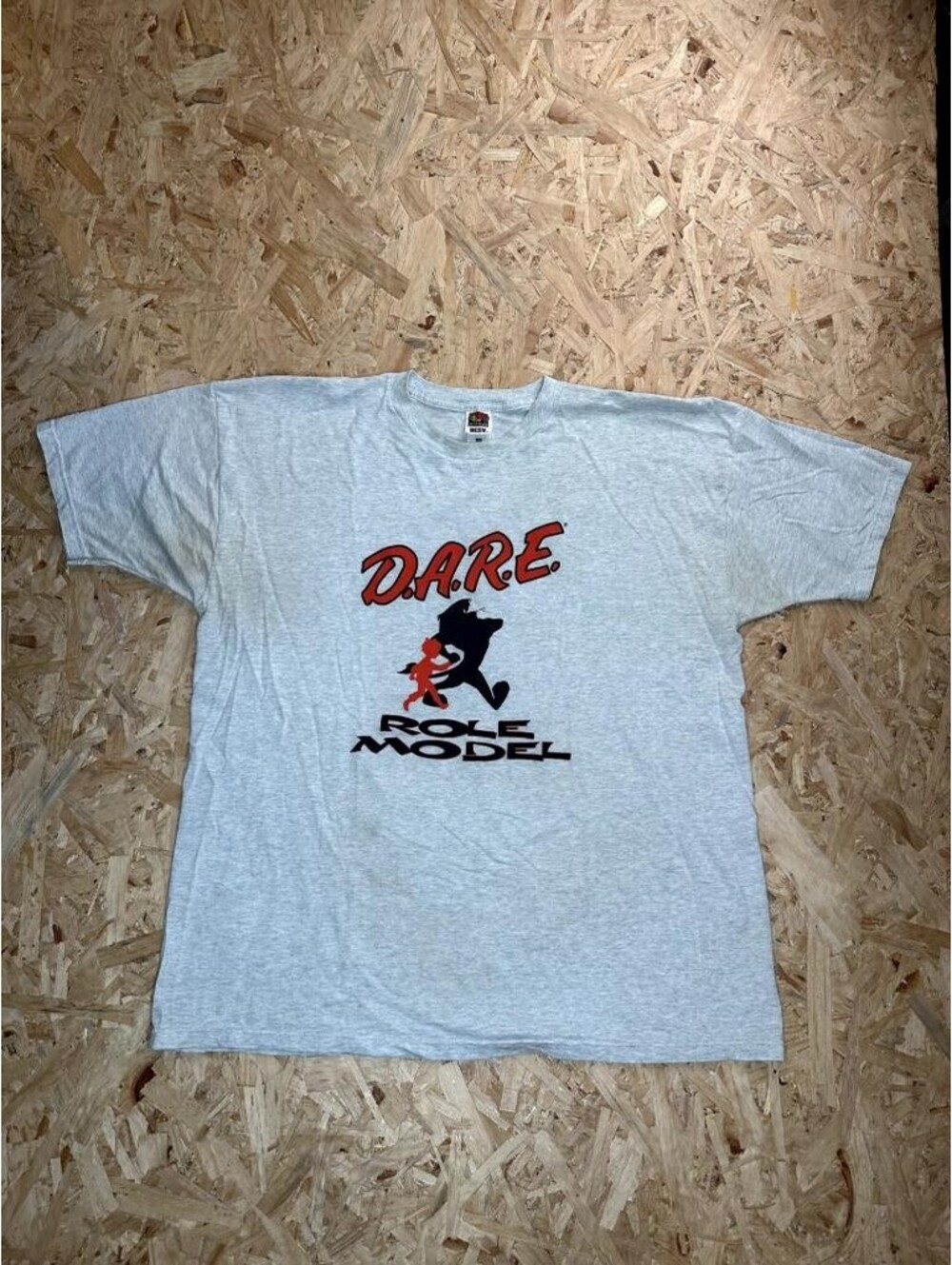 Vintage DARE Role Model T Shirt Mens XXL Gray Fruit of the Loom Best Tee